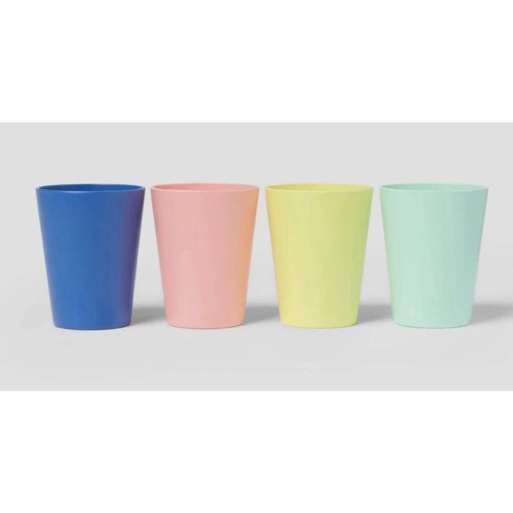 Sun Squad Set of 3 Multicolor BPA-Free Plastic Tumblers 12-Pack Dishwasher Safe